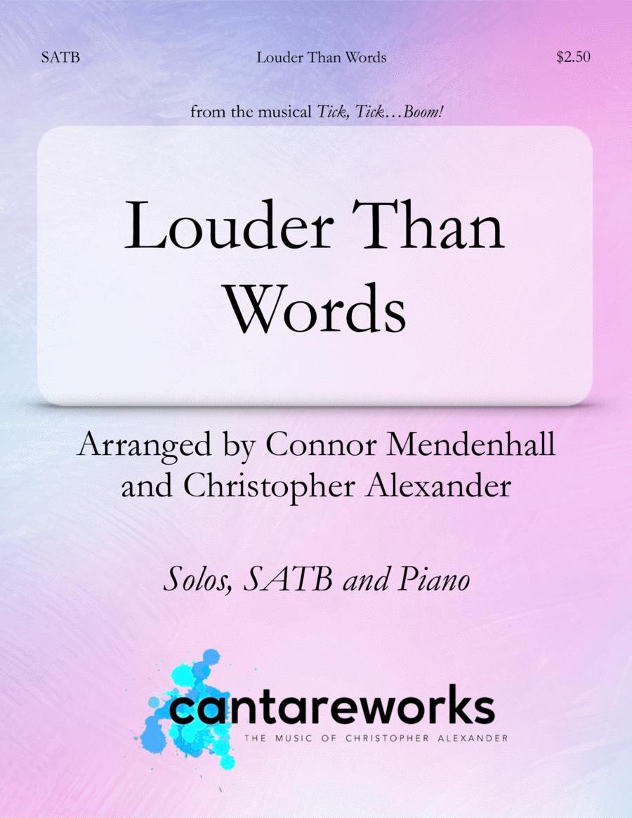 Louder Than Words 4-Part scores gallery preview page 1
