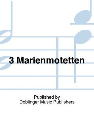 Book cover for 3 Marienmotetten
