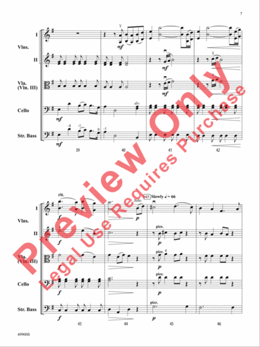 To the Moon and Back String Orchestra scores gallery preview page 8