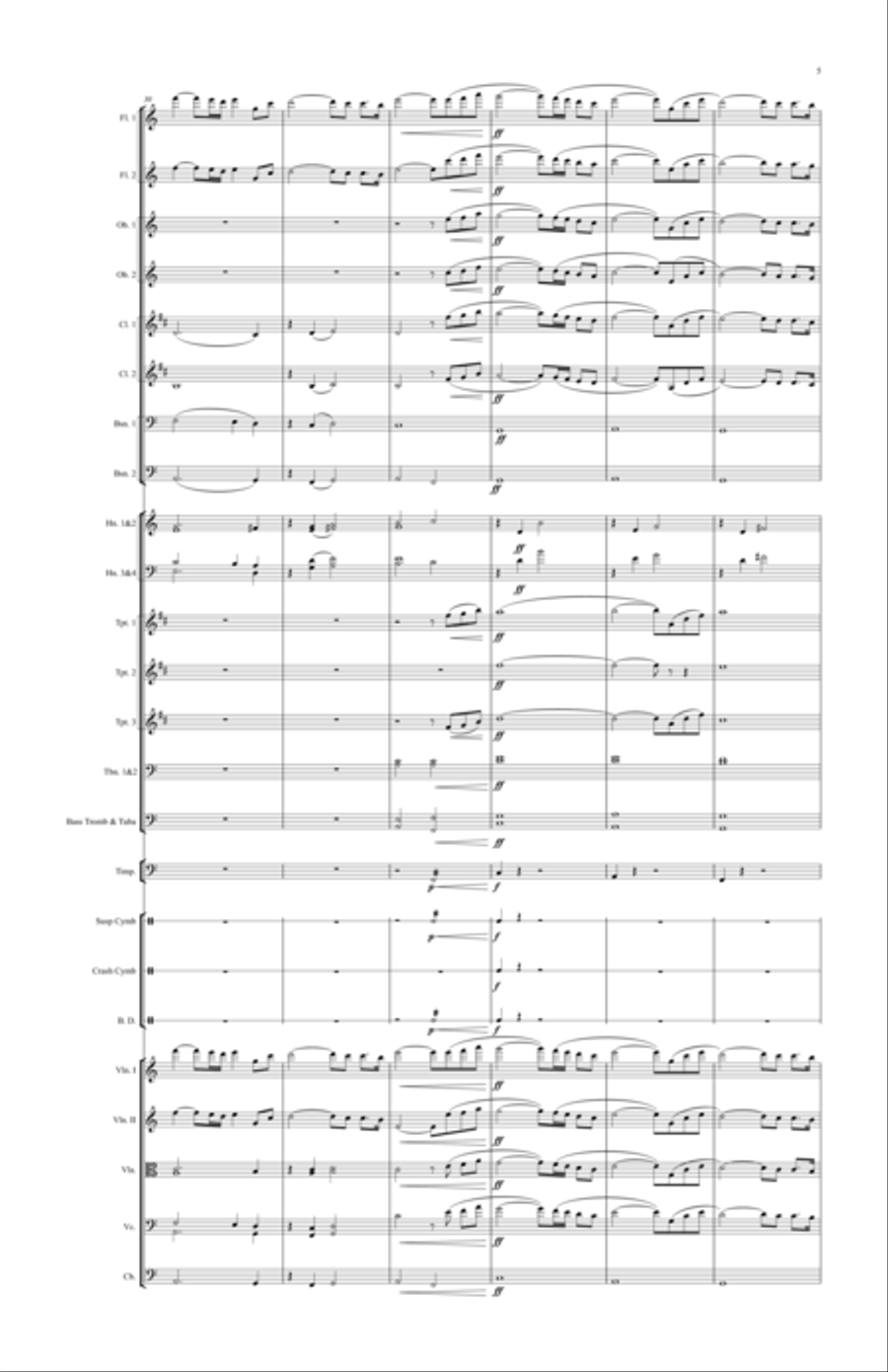 The Rising Sun The Rising Sun Full Orchestra scores gallery preview page 5