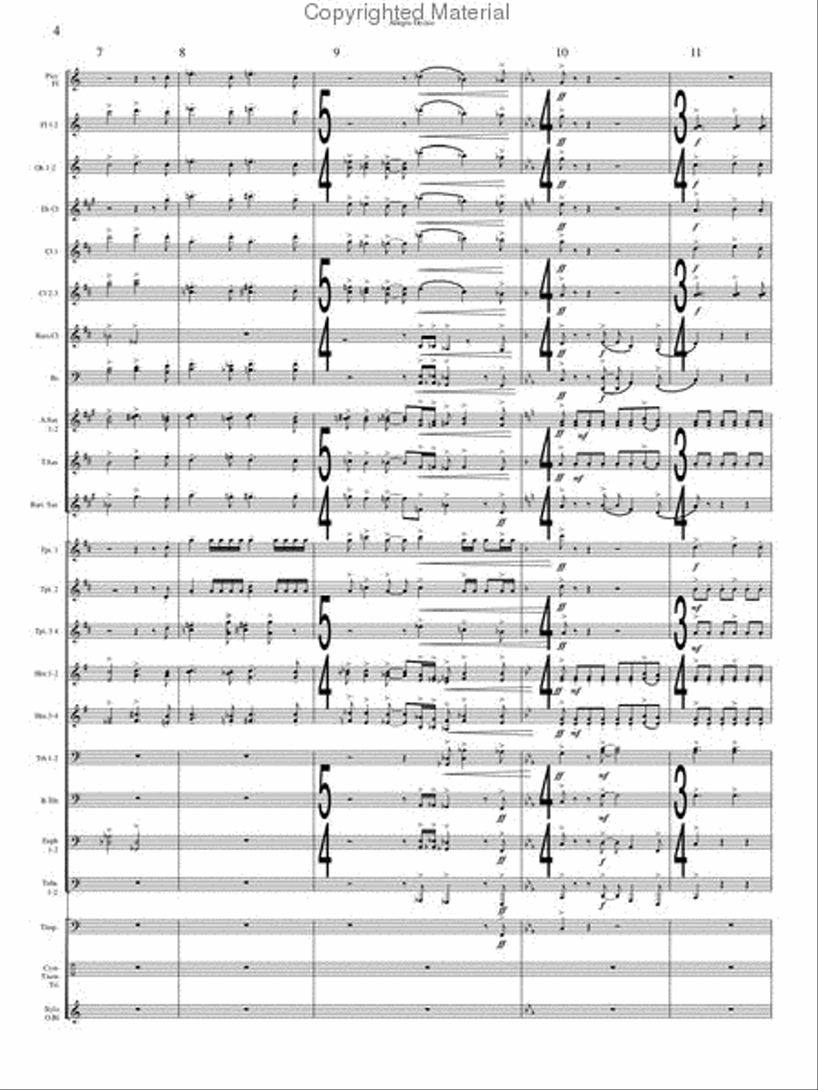 Allegro Deciso Concert Band scores gallery preview page 4