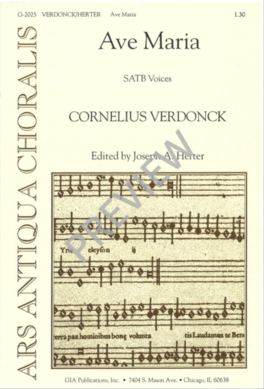 Ave Maria Ave Maria 4-Part scores gallery preview page 2