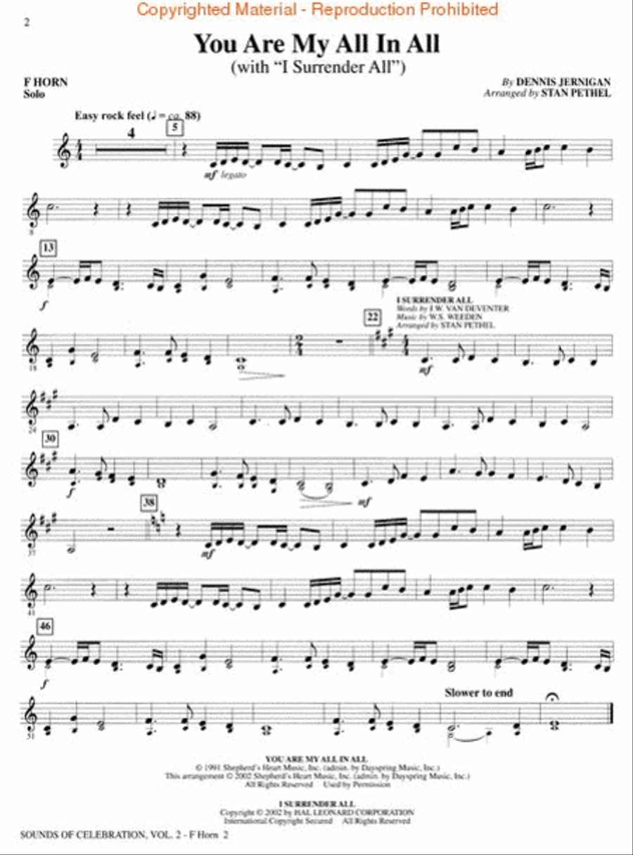 Sounds of Celebration – Volume 2 Horn scores gallery preview page 2