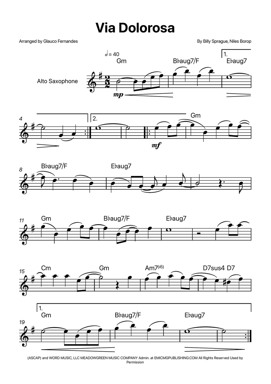 Via Dolorosa Chamber Music scores gallery preview page 1