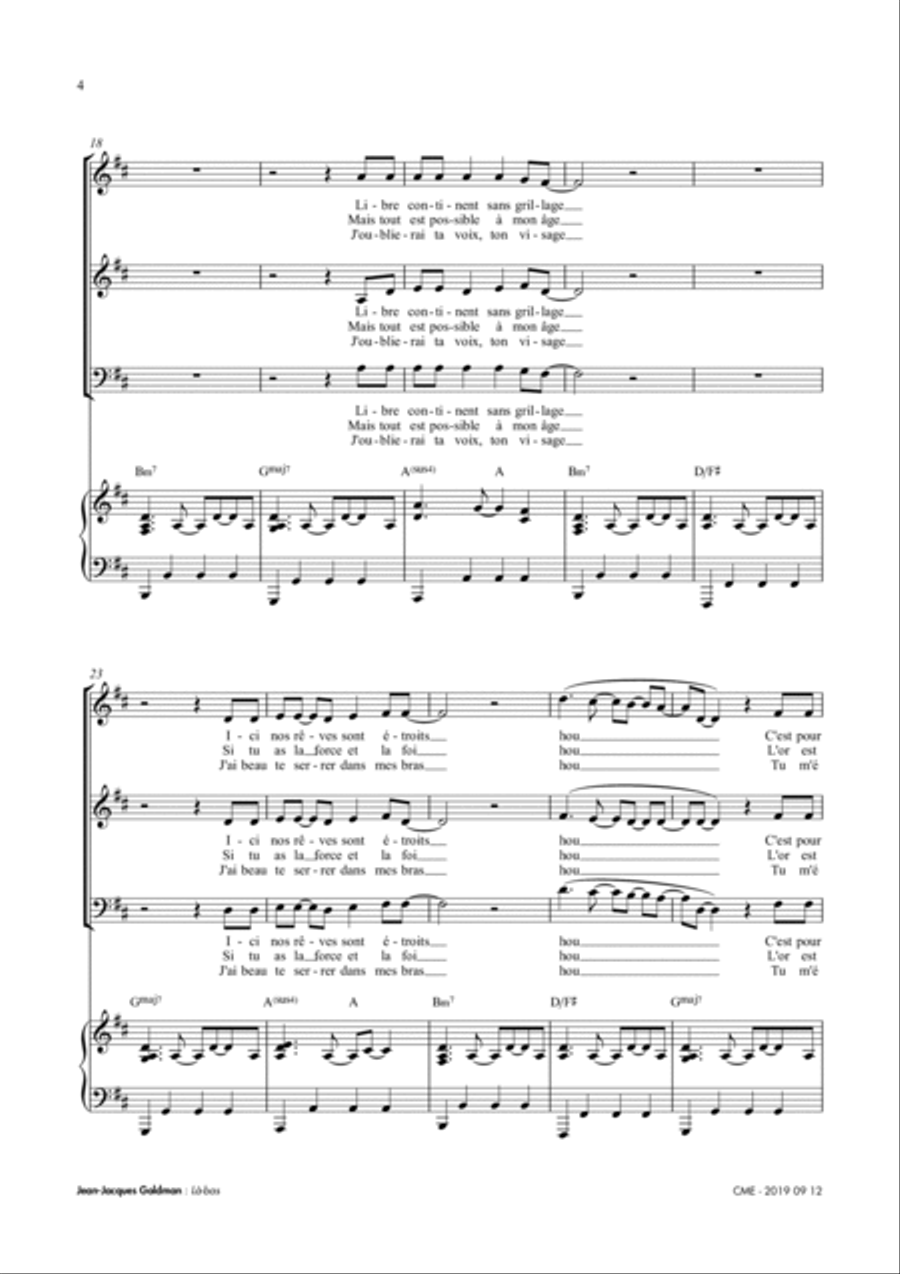 La Bas La Bas 3-Part scores gallery preview page 4