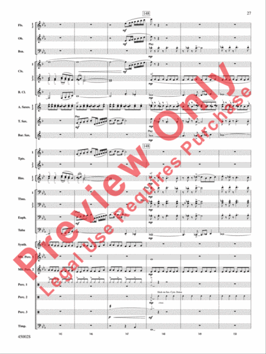 Winds of Change Concert Band scores gallery preview page 28