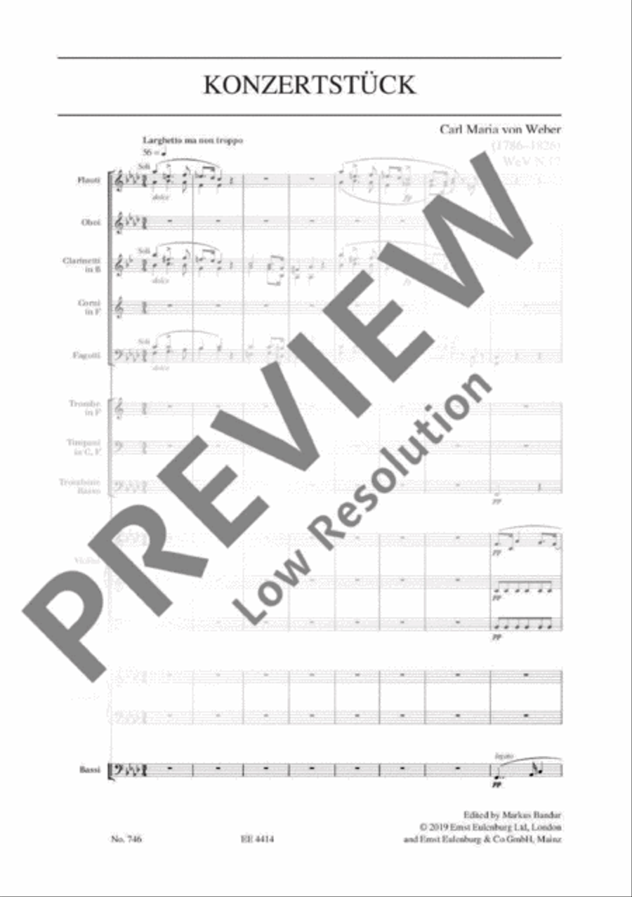 Konzertstück F minor Orchestra scores gallery preview page 8