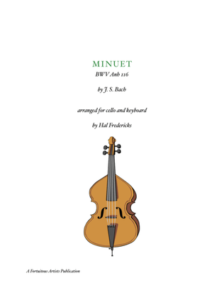 Minuet BWV Anh 116 for cello and keyboard