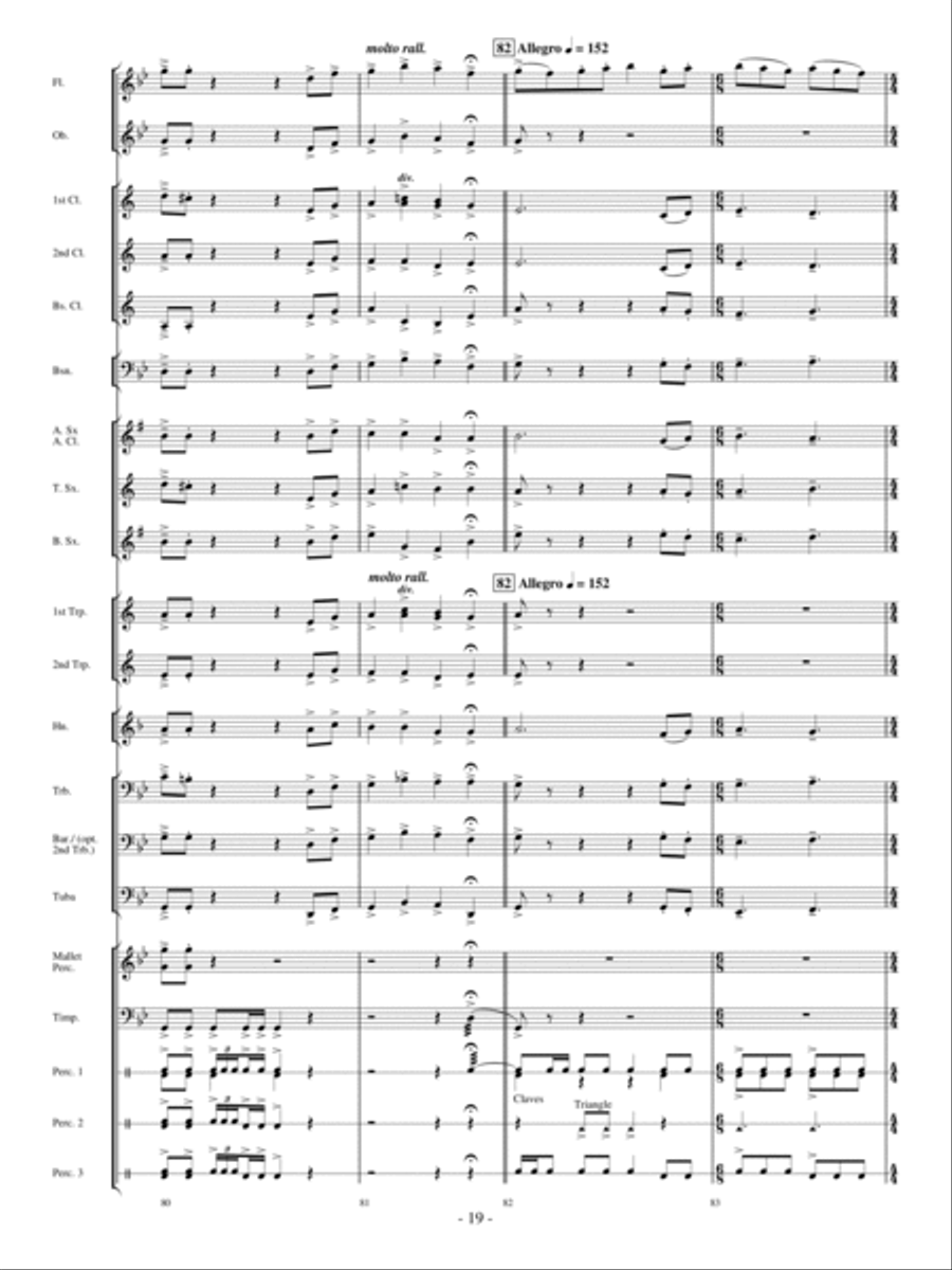 Panther In The Sky Concert Band scores gallery preview page 18