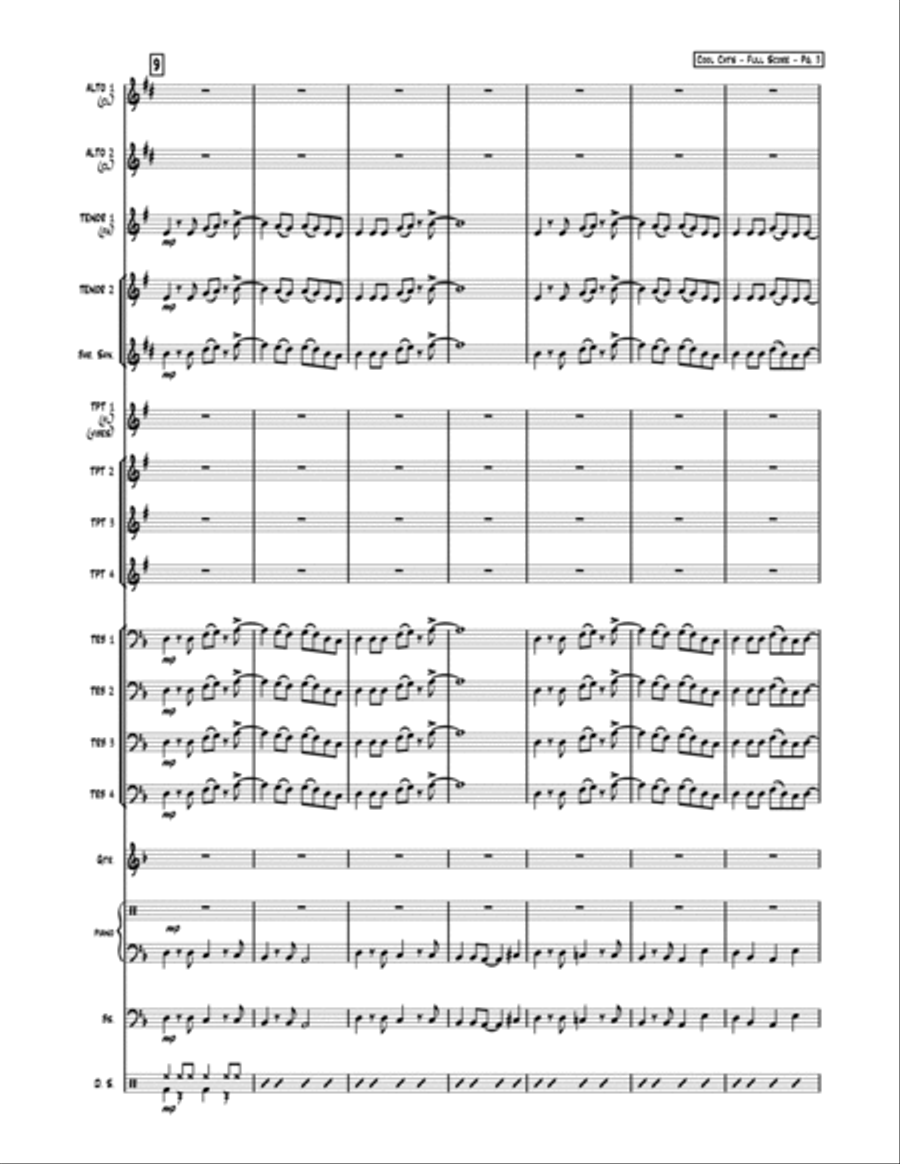 Cool Cats Cool Cats Jazz Ensemble scores gallery preview page 4