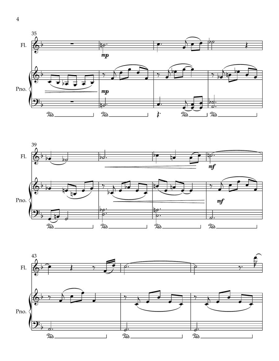 Cavatina Cavatina Flute scores gallery preview page 4