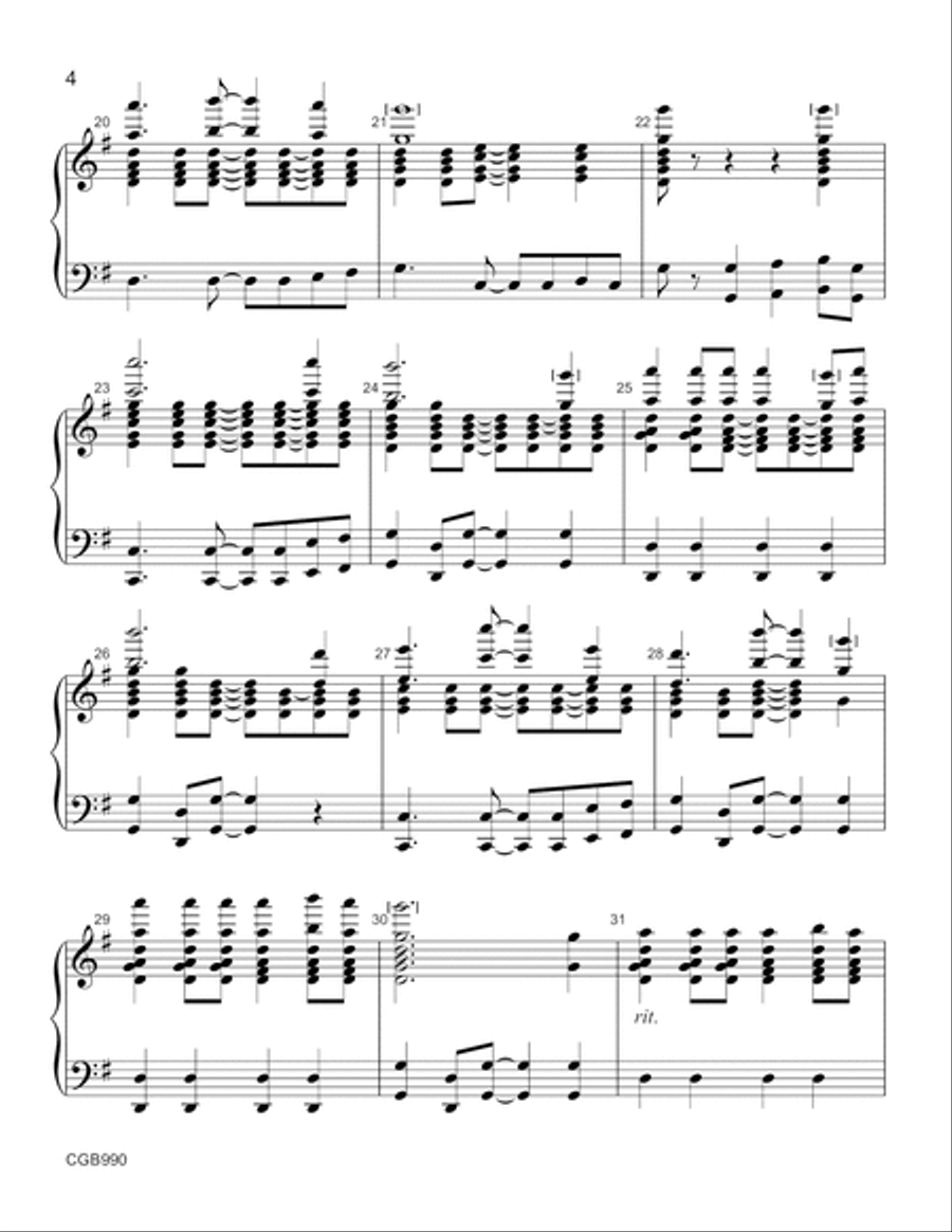 Redeemed, How I Love to Proclaim It - Handbell Score Handbell Choir scores gallery preview page 4