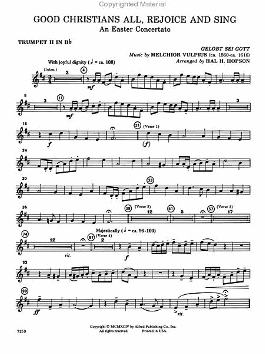 Good Christians All, Rejoice and Sing (An Easter Concertato) Choir scores gallery preview page 3