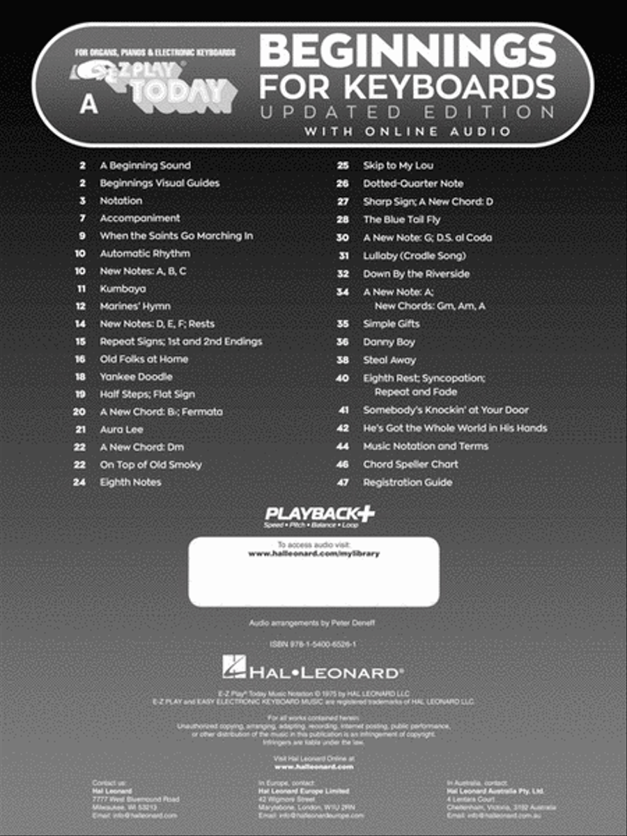 Beginnings for Keyboards – Updated Edition Electronic Keyboard scores gallery preview page 2