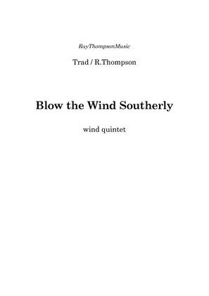 Book cover for Blow the Wind Southerly - wind quintet