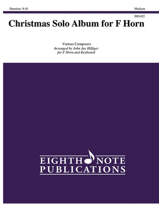 Book cover for Christmas Solo Album for F Horn