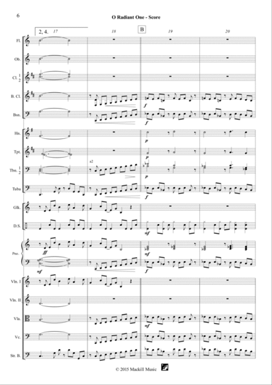 O Radiant One O Radiant One Full Orchestra scores gallery preview page 6