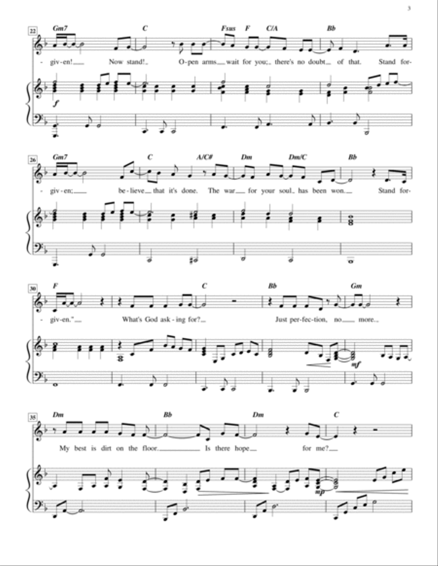 Stand Forgiven! (high voice) High Voice scores gallery preview page 3