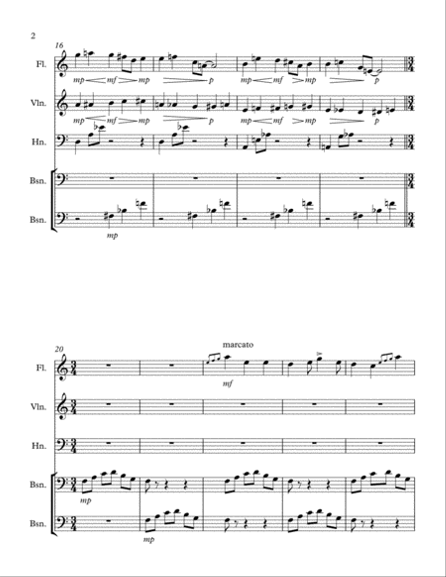 Cacaphony Waltz Cacaphony Waltz Small Ensemble scores gallery preview page 2