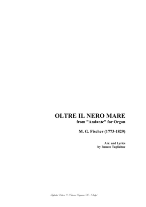 Book cover for OLTRE IL NERO MARE - from "Andante" by Fischer - Arr. for SATB Choir