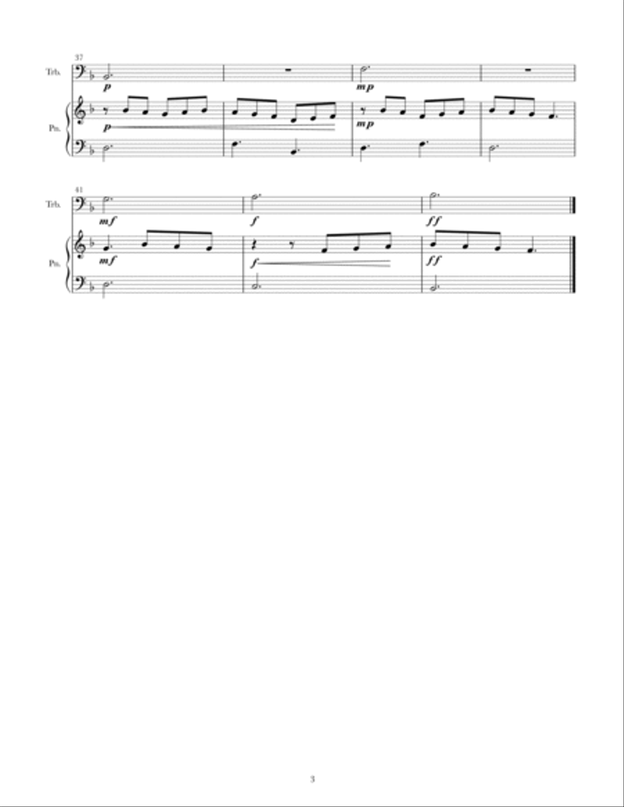 Bold Trombone Trombone Duet scores gallery preview page 3
