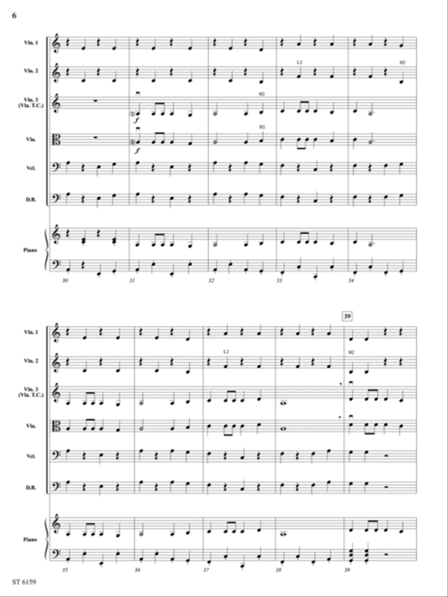 Riders in the Night (Life of a Cowboy): Score String Orchestra scores gallery preview page 6