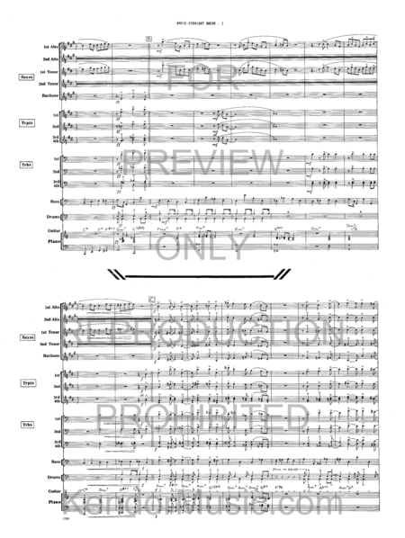 Basie-Straight Ahead (Educational Version - Simplified) (Full Score)