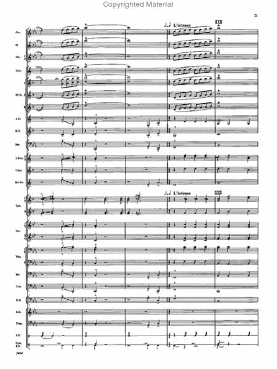 The Americans The Americans Concert Band scores gallery preview page 20