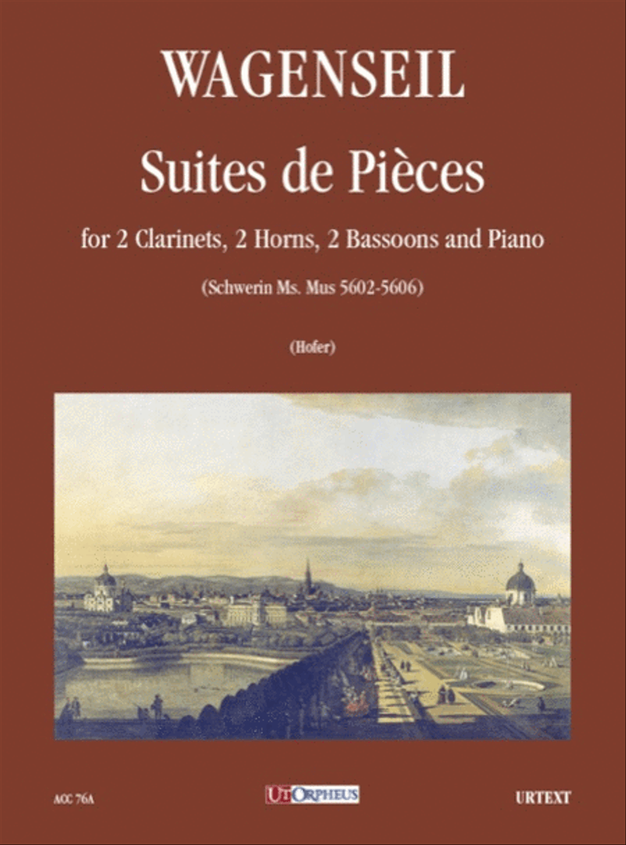 Suites de Pièces (Schwerin Ms. Mus 5602-5606) for 2 Clarinets, 2 Horns, 2 Bassoons and Piano Bassoon scores gallery preview page 1