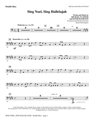 Sing Noel, Sing Hallelujah - Double Bass