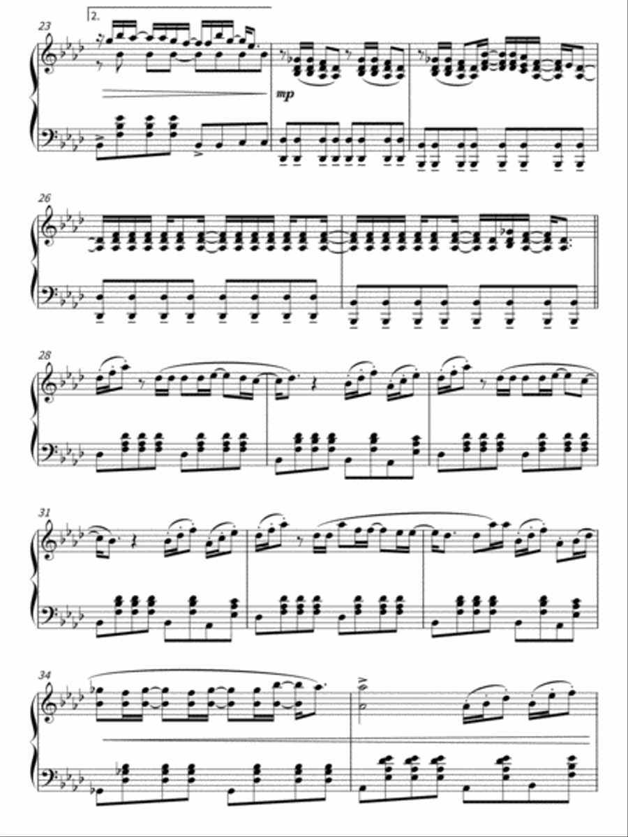 Wonderful Dream (holidays Are Coming) Piano Solo scores gallery preview page 3