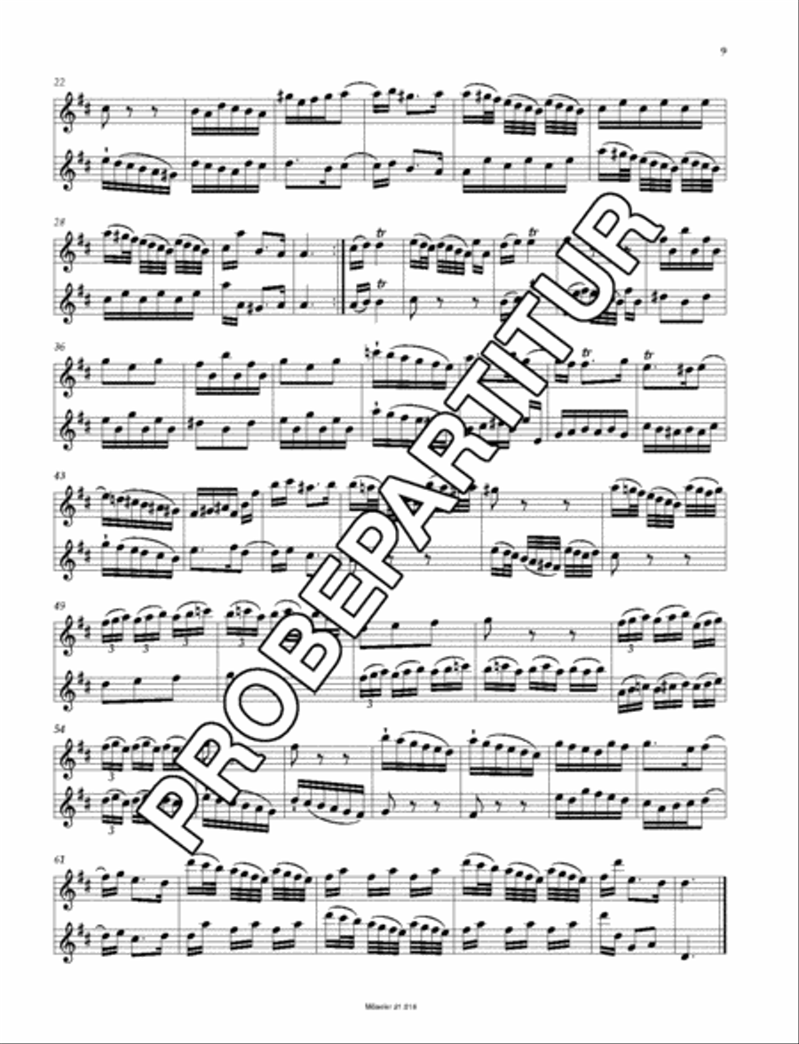 6 Duette/Sonaten op. 2 TWV 40:101-106 Flute scores gallery preview page 10