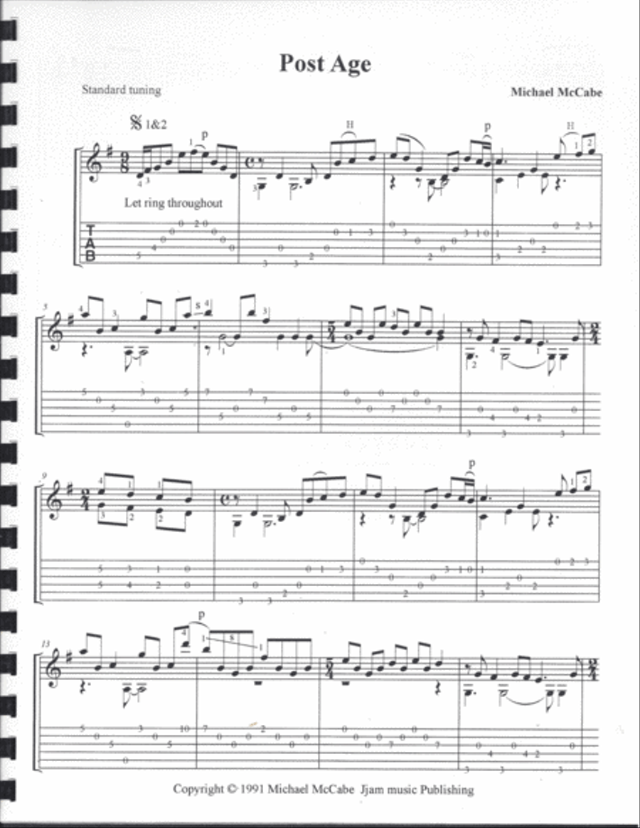 Post Age Classical Guitar scores gallery preview page 2