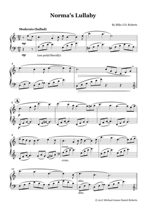 Norma's Lullaby (piano arrangement)