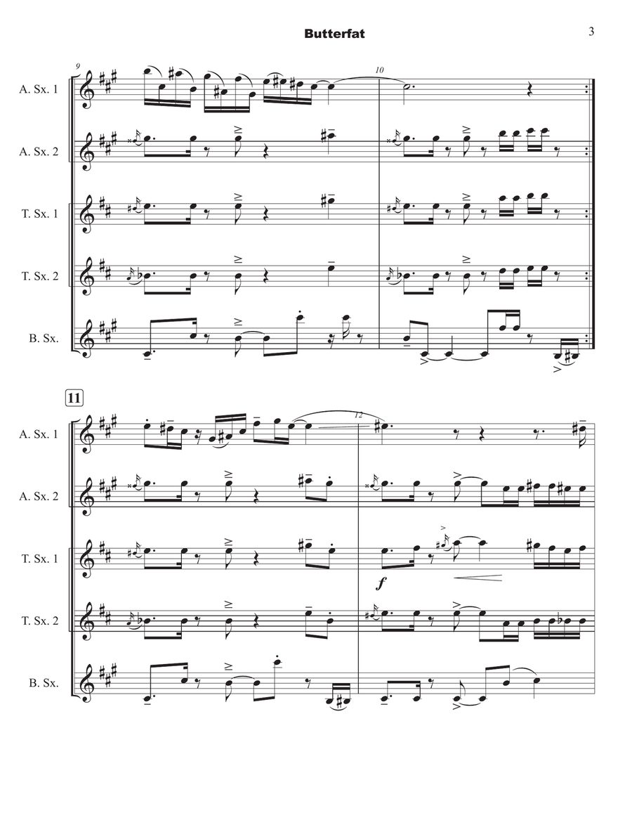 Butterfat Woodwind Trio scores gallery preview page 5