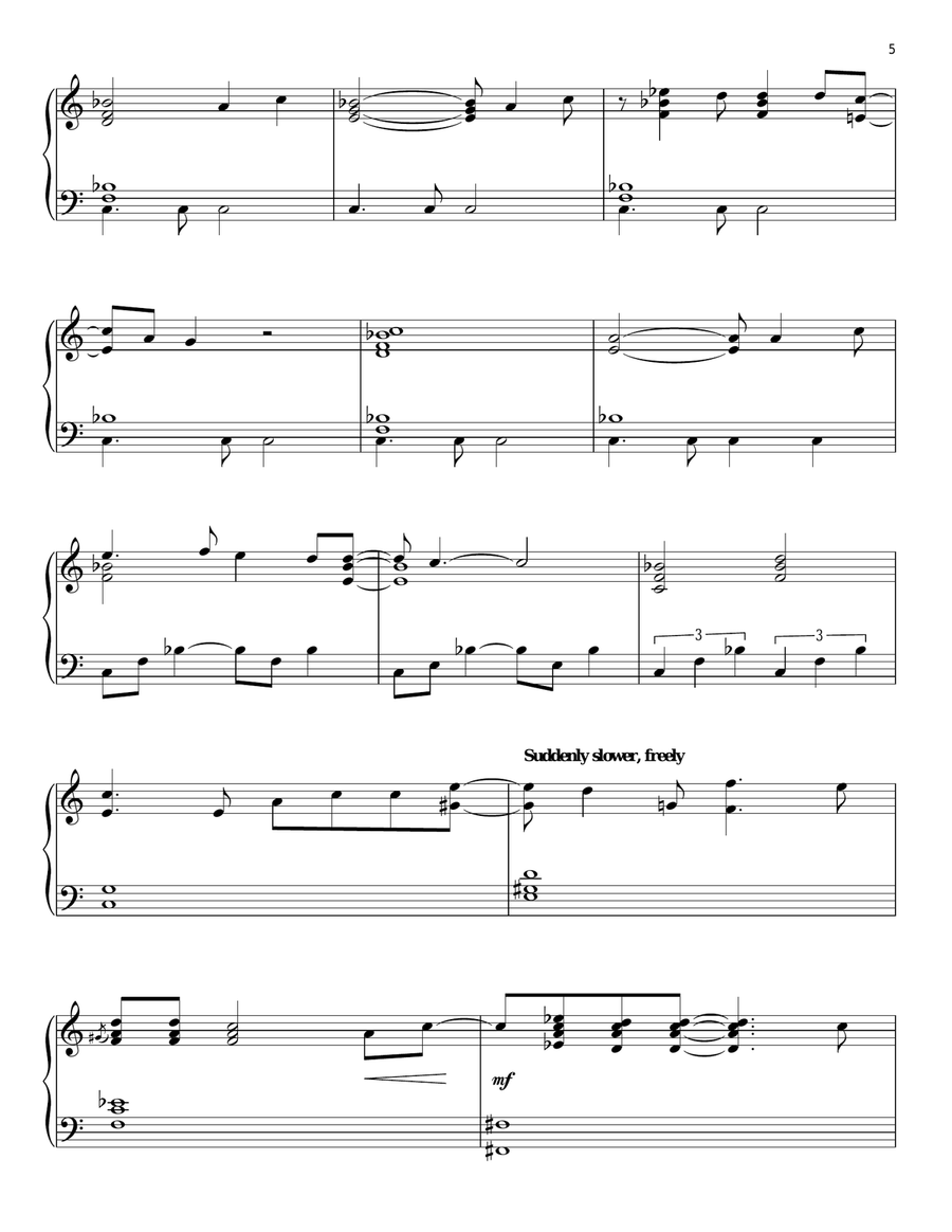 Walking In Memphis Piano Solo scores gallery preview page 5