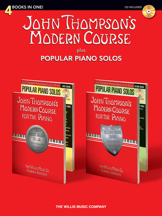 Book cover for John Thompson's Modern Course plus Popular Piano Solos