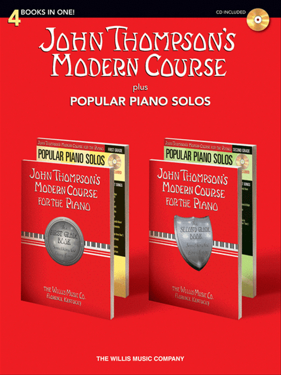 Book cover for John Thompson's Modern Course plus Popular Piano Solos