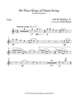 We Three Kings of Orient Swing (ww. quartet - fl., ob., cl., bsn.) Flute part