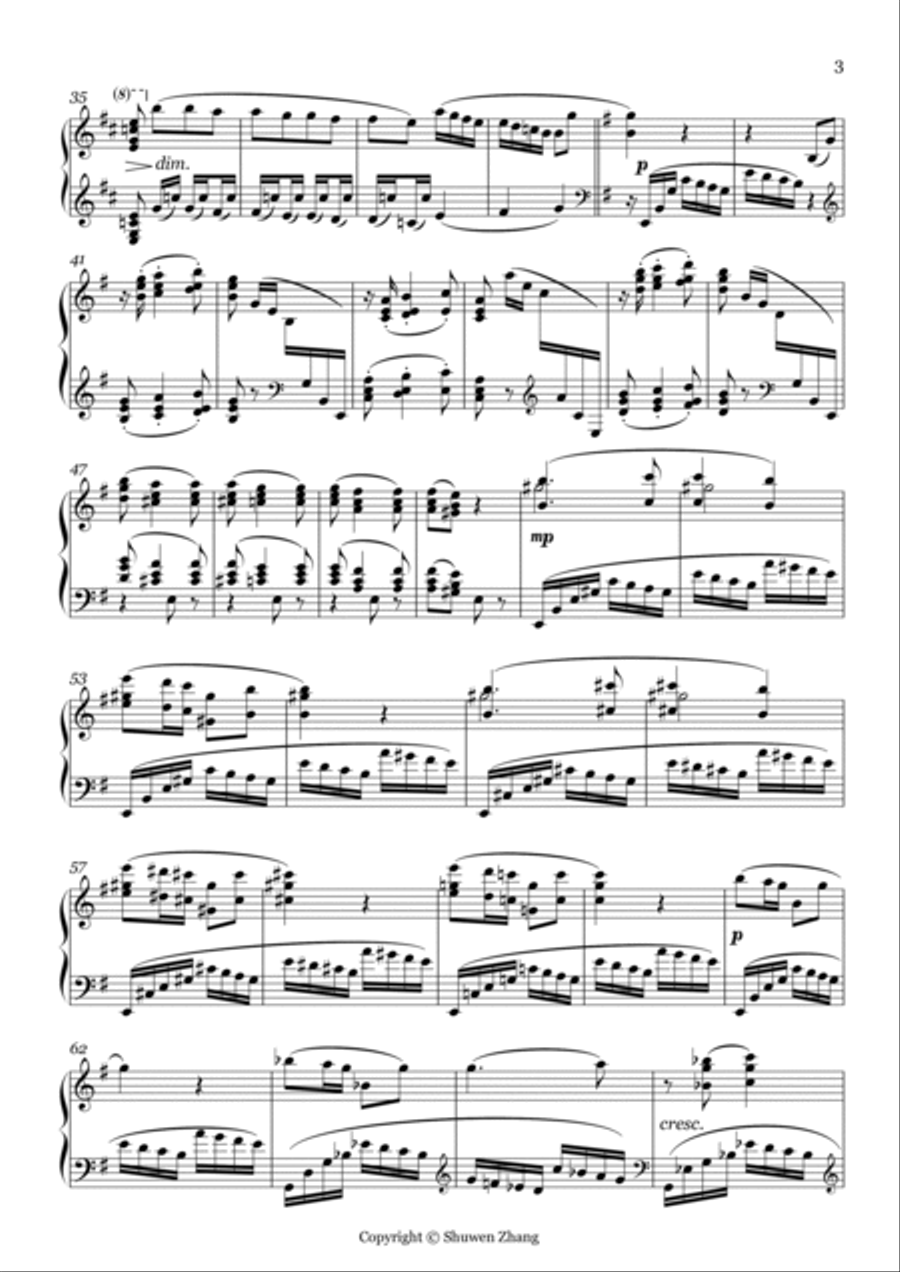 Etude No.5 in D major 
