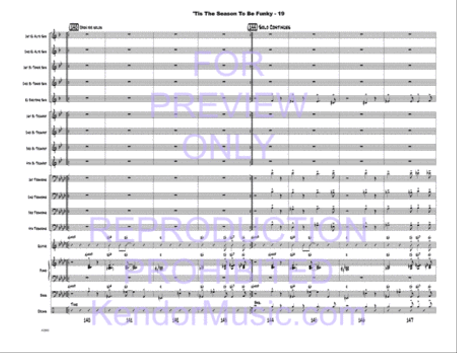 Tis The Season To Be Funky Jazz Ensemble scores gallery preview page 21