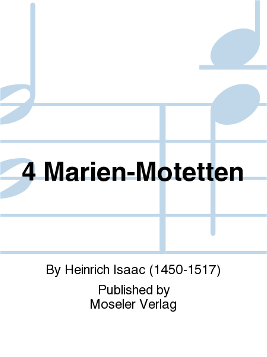 4 Marien-Motetten Mixed Choir scores gallery preview page 1