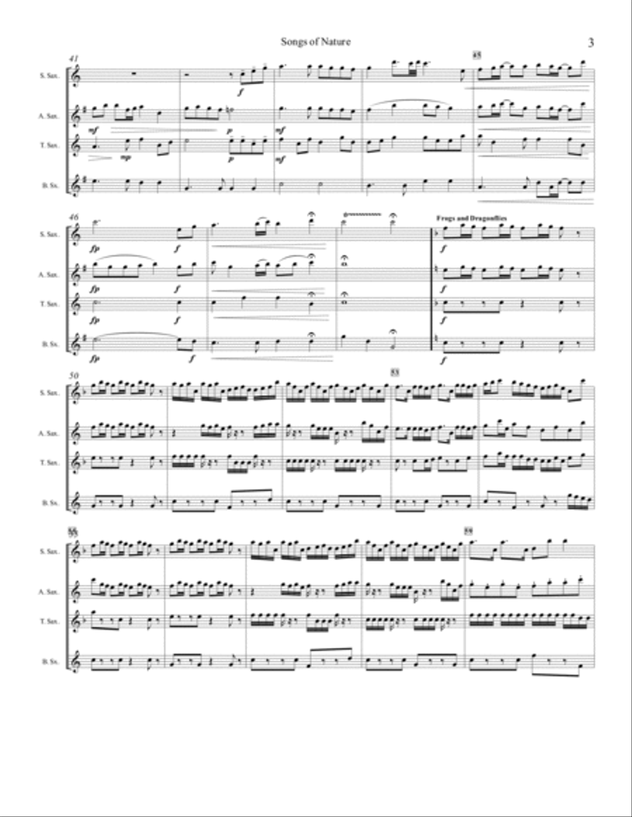Songs of Nature Songs of Nature Woodwind Quartet scores gallery preview page 3