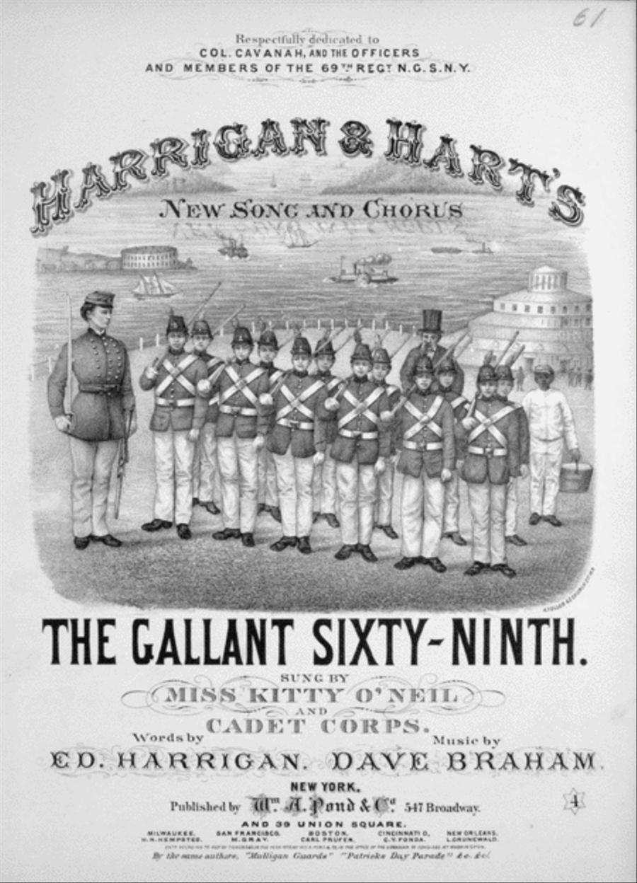 Harrigan & Hart's New Song and Chorus. The Gallant Sixty-Ninth Choir scores gallery preview page 1