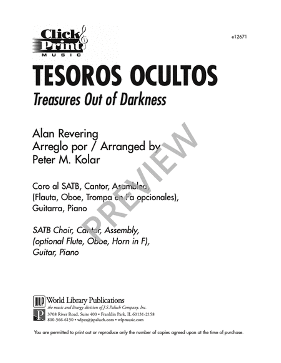 Tesoros Ocultos 4-Part scores gallery preview page 7
