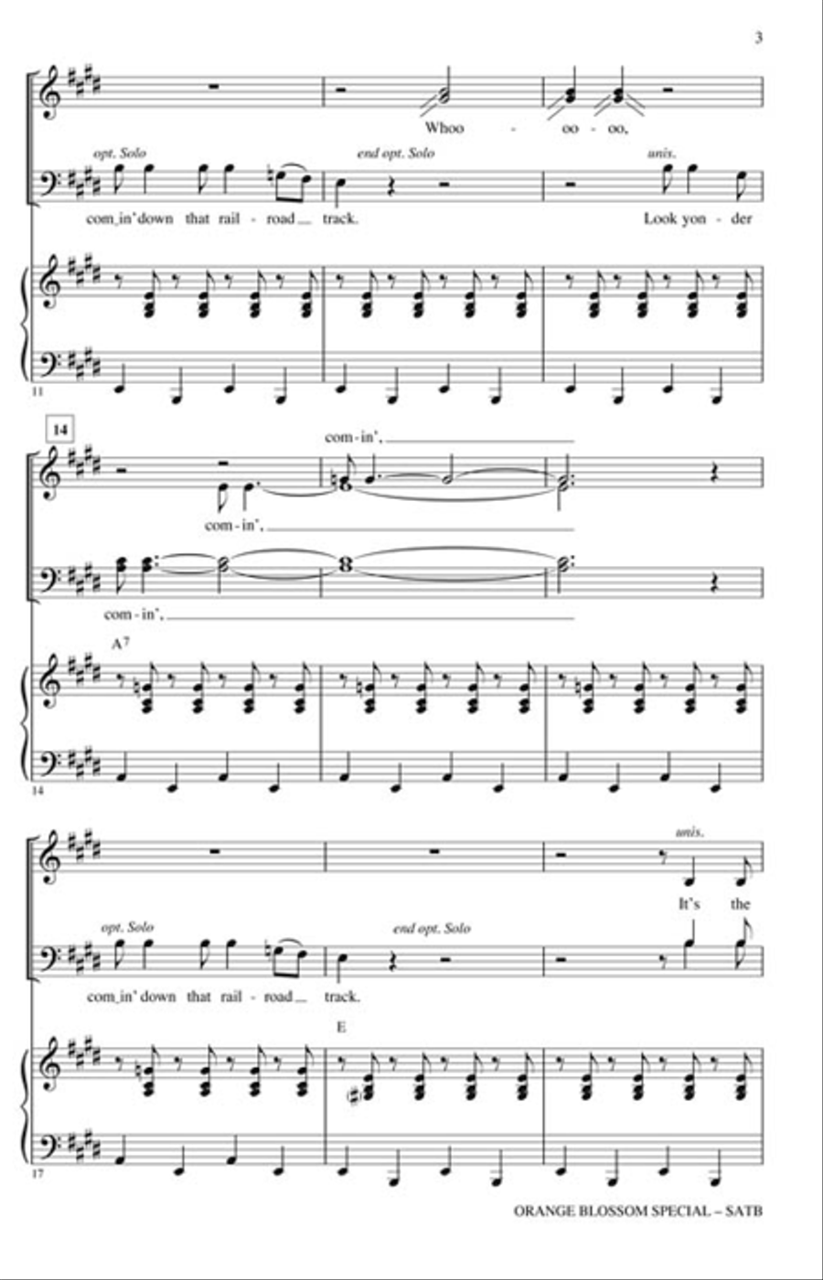 Orange Blossom Special Orange Blossom Special Choir scores gallery preview page 3
