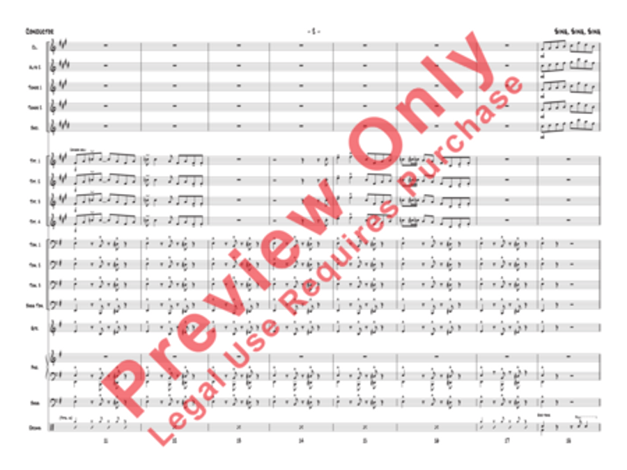 Sing, Sing, Sing Jazz Ensemble scores gallery preview page 33