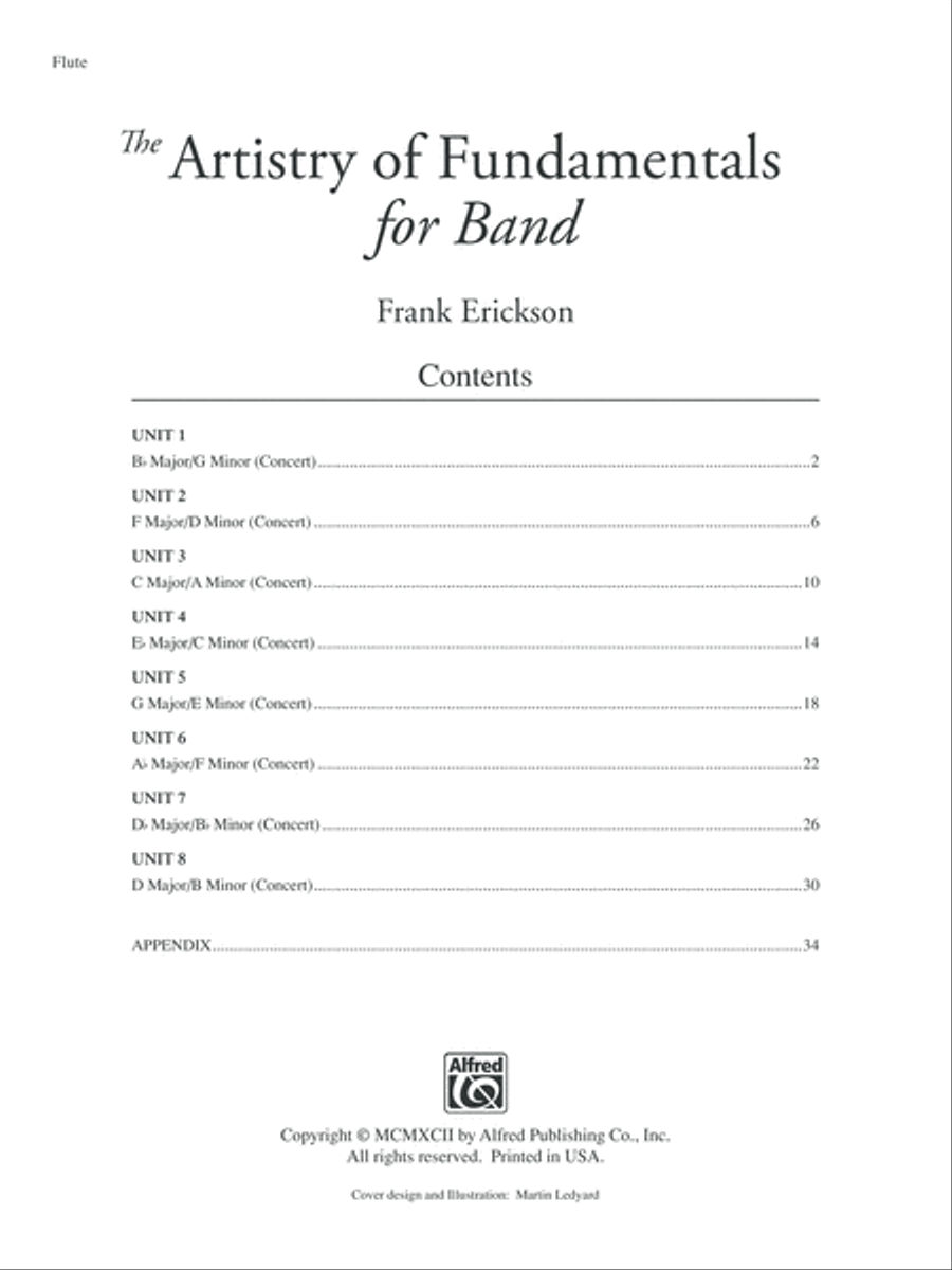 The Artistry of Fundamentals for Band Concert Band Methods scores gallery preview page 2