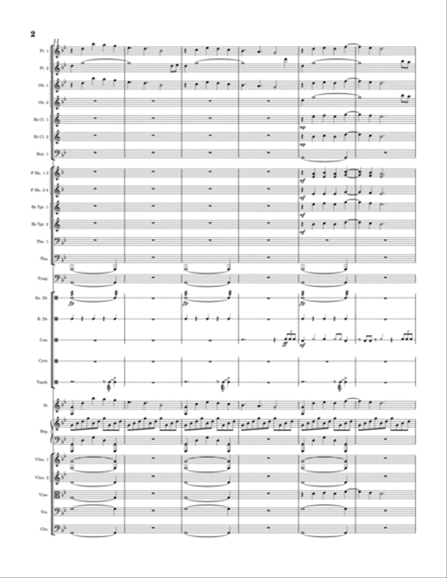 The Valley of the Dry Bones Full Orchestra scores gallery preview page 2
