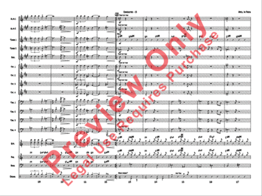 April in Paris Jazz Ensemble scores gallery preview page 16